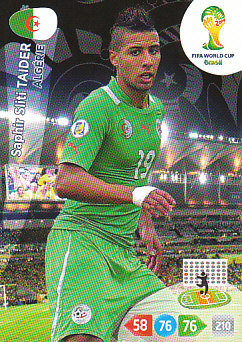 Saphir Sliti Taider Algeria Panini 2014 World Cup #4